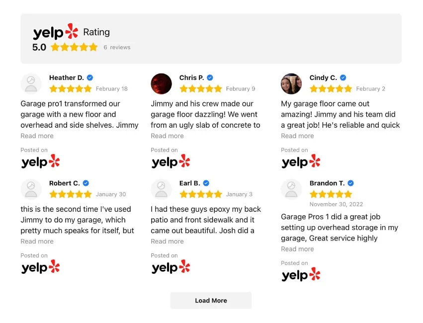 Our Yelp Reviews